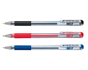 G�la pildspalva, 0.7mm, za�a, Hybrid Gel Grip K-116